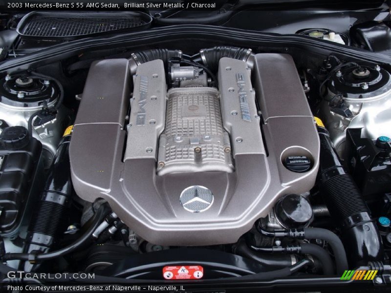  2003 S 55 AMG Sedan Engine - 5.4 Liter AMG Supercharged SOHC 24-Valve V8