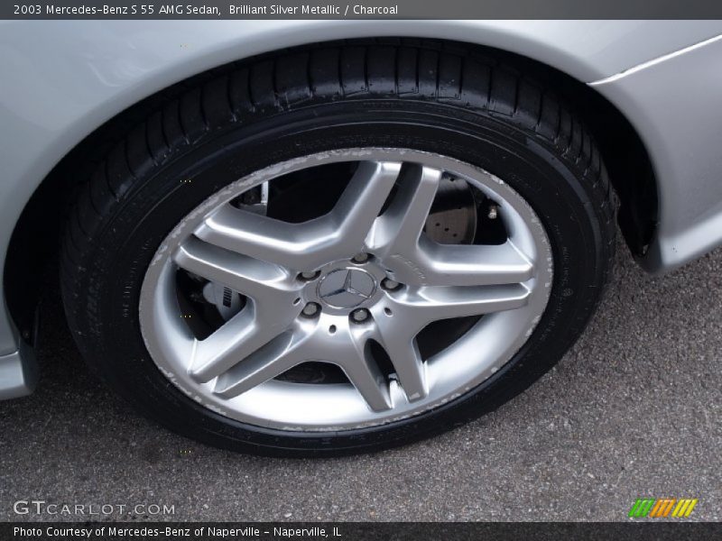 Brilliant Silver Metallic / Charcoal 2003 Mercedes-Benz S 55 AMG Sedan