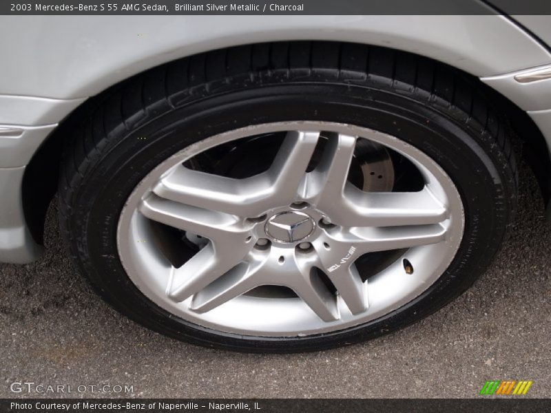 Brilliant Silver Metallic / Charcoal 2003 Mercedes-Benz S 55 AMG Sedan