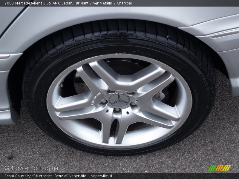 Brilliant Silver Metallic / Charcoal 2003 Mercedes-Benz S 55 AMG Sedan
