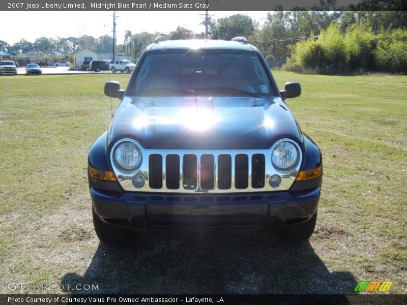 Midnight Blue Pearl / Medium Slate Gray 2007 Jeep Liberty Limited