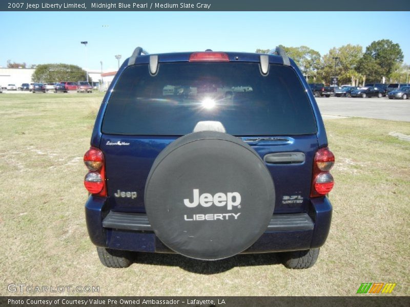 Midnight Blue Pearl / Medium Slate Gray 2007 Jeep Liberty Limited