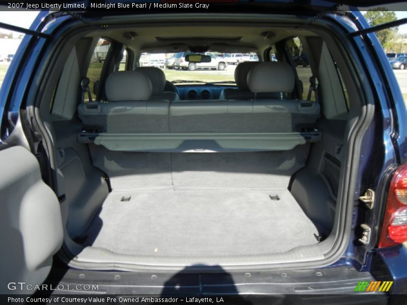 Midnight Blue Pearl / Medium Slate Gray 2007 Jeep Liberty Limited