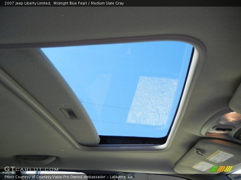 Midnight Blue Pearl / Medium Slate Gray 2007 Jeep Liberty Limited