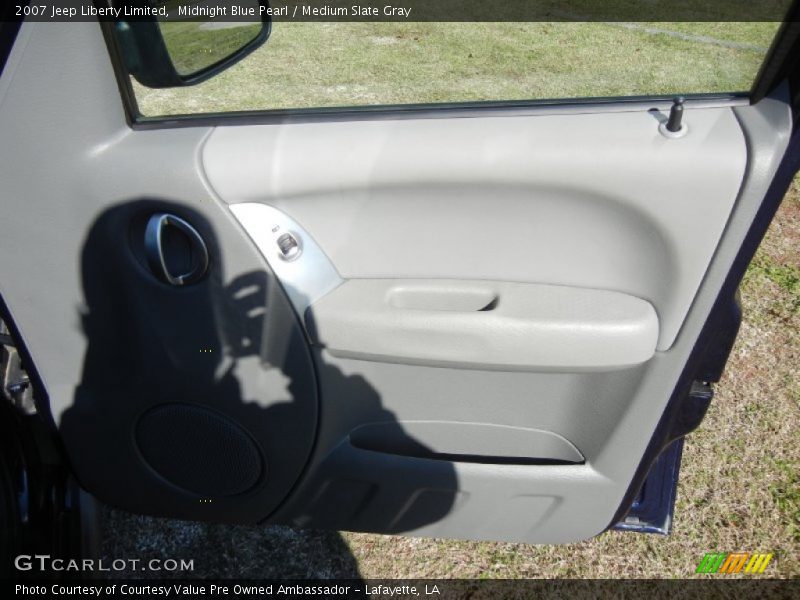 Midnight Blue Pearl / Medium Slate Gray 2007 Jeep Liberty Limited