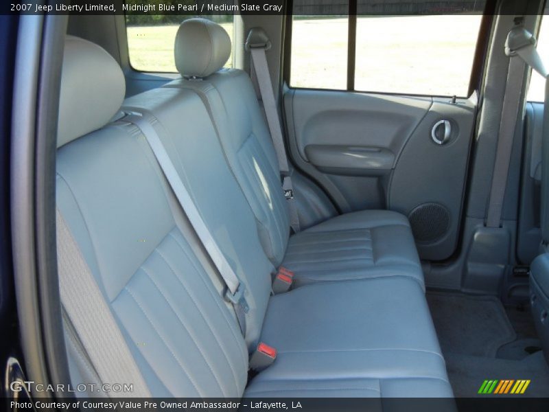 Midnight Blue Pearl / Medium Slate Gray 2007 Jeep Liberty Limited