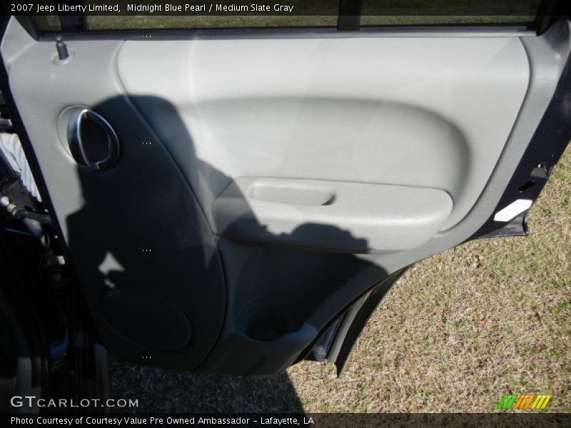 Midnight Blue Pearl / Medium Slate Gray 2007 Jeep Liberty Limited