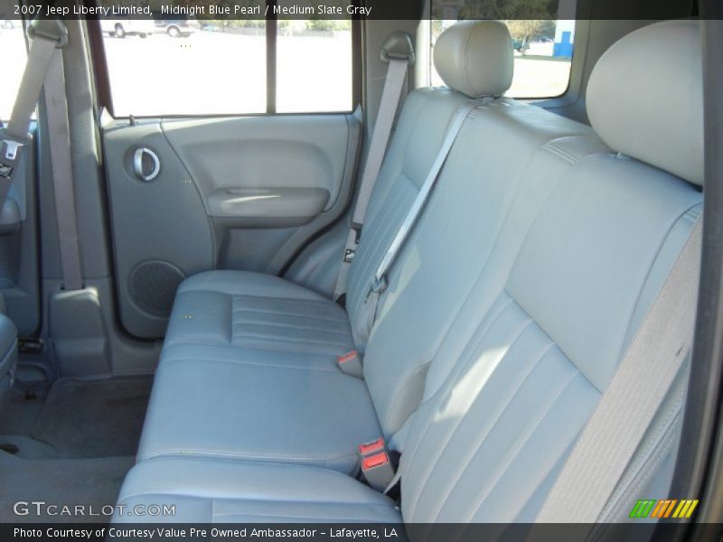 Midnight Blue Pearl / Medium Slate Gray 2007 Jeep Liberty Limited