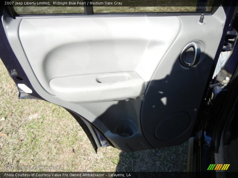 Midnight Blue Pearl / Medium Slate Gray 2007 Jeep Liberty Limited