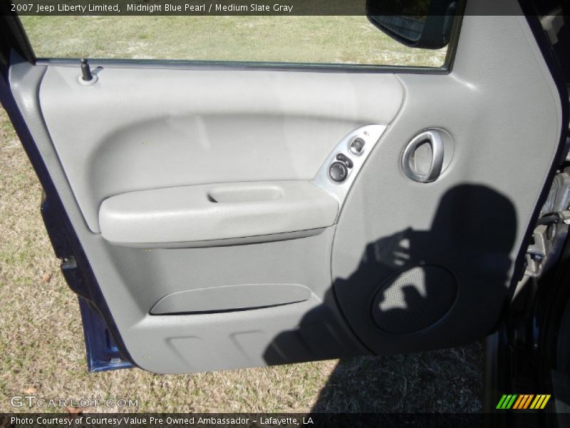 Midnight Blue Pearl / Medium Slate Gray 2007 Jeep Liberty Limited