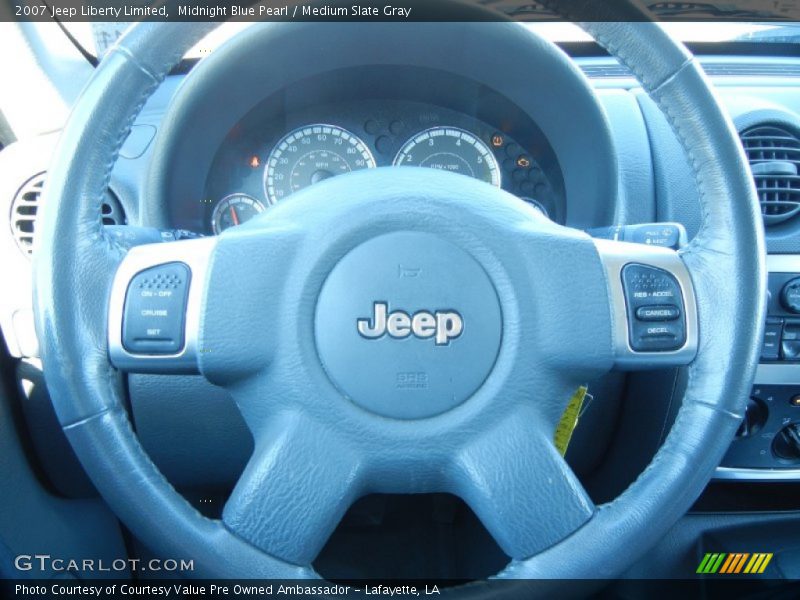 Midnight Blue Pearl / Medium Slate Gray 2007 Jeep Liberty Limited