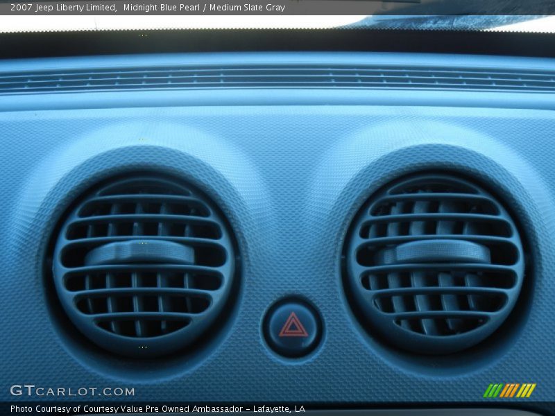 Midnight Blue Pearl / Medium Slate Gray 2007 Jeep Liberty Limited