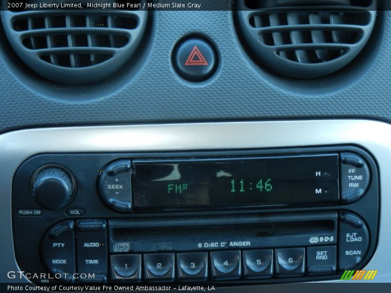 Midnight Blue Pearl / Medium Slate Gray 2007 Jeep Liberty Limited