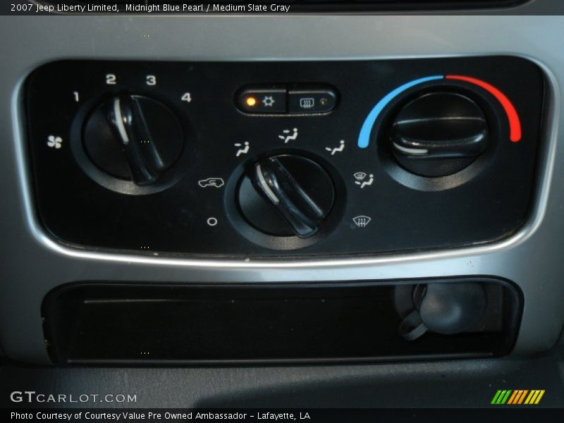Midnight Blue Pearl / Medium Slate Gray 2007 Jeep Liberty Limited