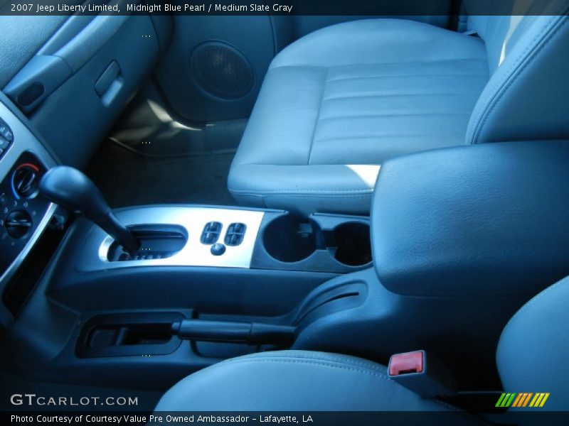Midnight Blue Pearl / Medium Slate Gray 2007 Jeep Liberty Limited