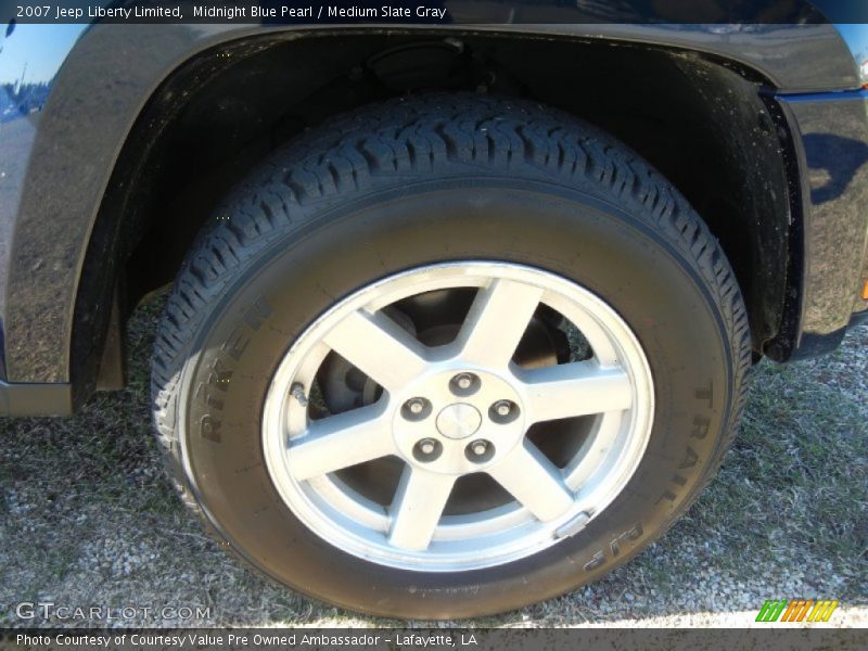Midnight Blue Pearl / Medium Slate Gray 2007 Jeep Liberty Limited