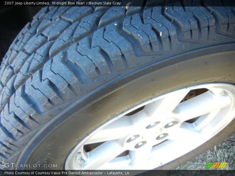 Midnight Blue Pearl / Medium Slate Gray 2007 Jeep Liberty Limited