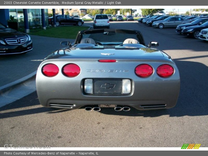 Medium Spiral Gray Metallic / Light Oak 2003 Chevrolet Corvette Convertible
