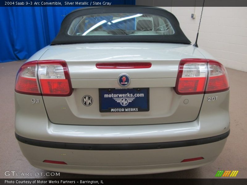 Silver Metallic / Slate Gray 2004 Saab 9-3 Arc Convertible