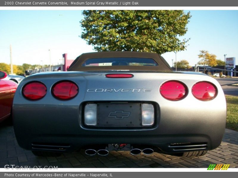 Medium Spiral Gray Metallic / Light Oak 2003 Chevrolet Corvette Convertible