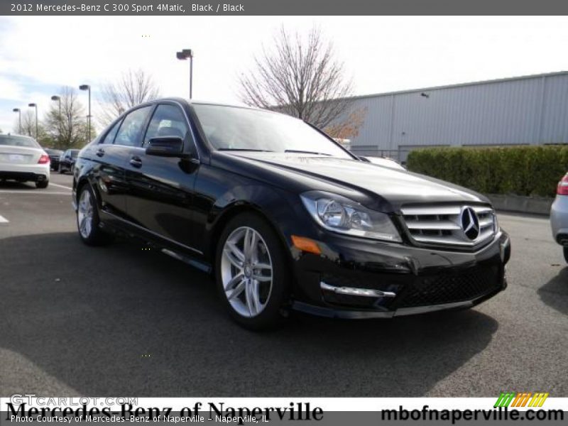 Black / Black 2012 Mercedes-Benz C 300 Sport 4Matic