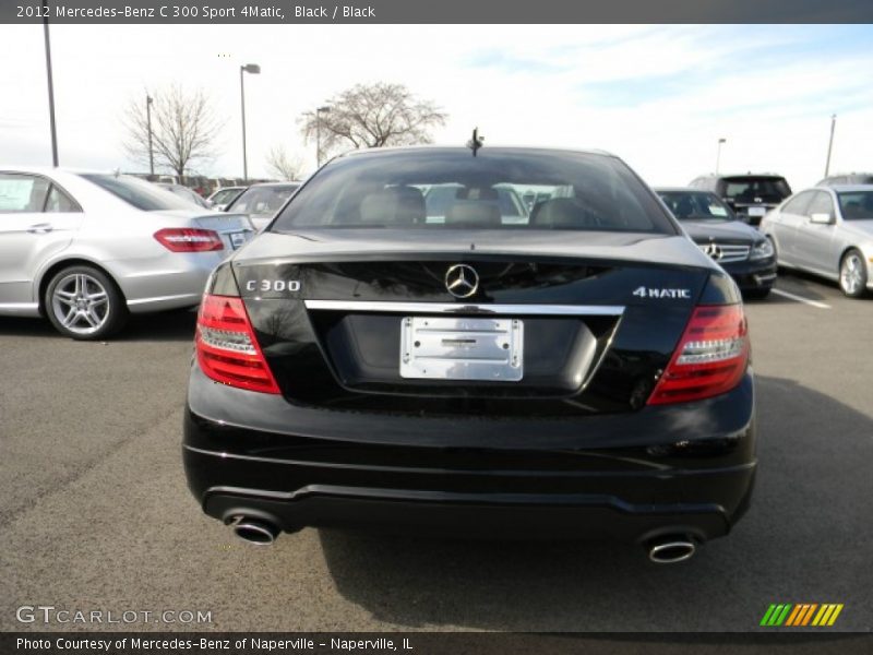 Black / Black 2012 Mercedes-Benz C 300 Sport 4Matic