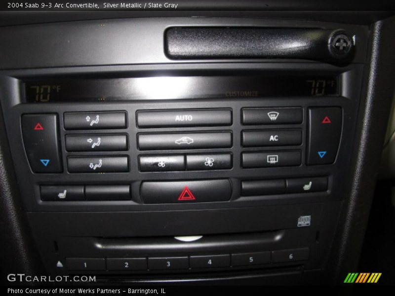 Silver Metallic / Slate Gray 2004 Saab 9-3 Arc Convertible