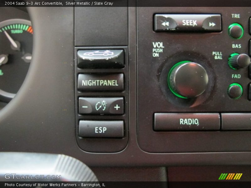 Silver Metallic / Slate Gray 2004 Saab 9-3 Arc Convertible