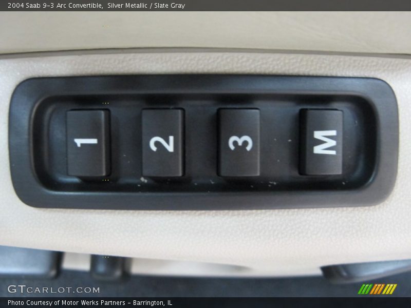 Silver Metallic / Slate Gray 2004 Saab 9-3 Arc Convertible