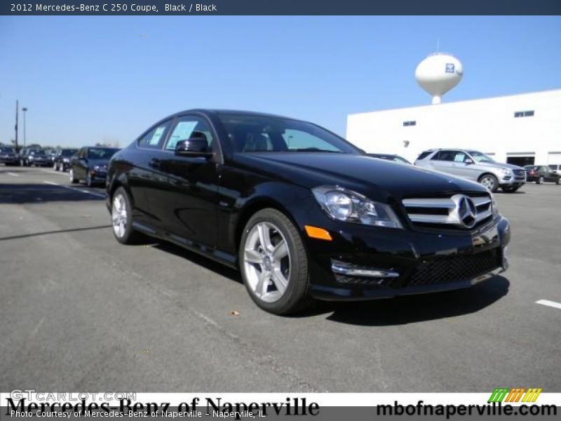 Black / Black 2012 Mercedes-Benz C 250 Coupe