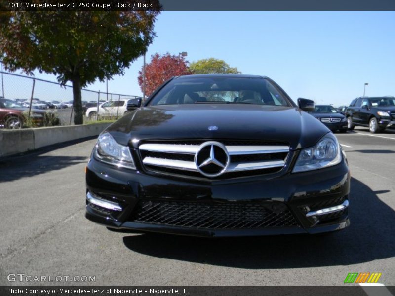 Black / Black 2012 Mercedes-Benz C 250 Coupe