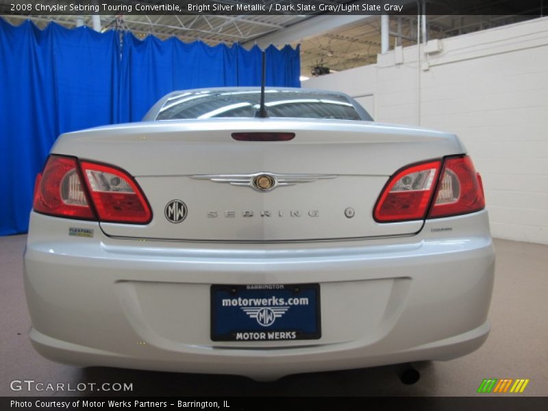 Bright Silver Metallic / Dark Slate Gray/Light Slate Gray 2008 Chrysler Sebring Touring Convertible