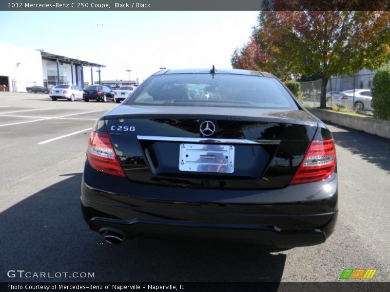 Black / Black 2012 Mercedes-Benz C 250 Coupe