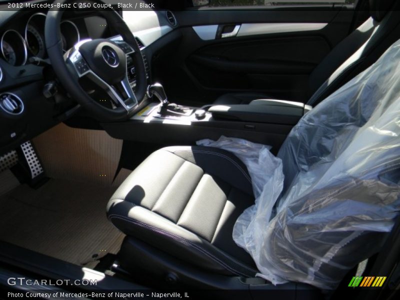 Black / Black 2012 Mercedes-Benz C 250 Coupe