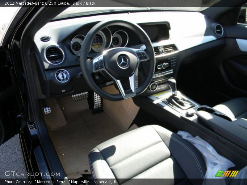 Black / Black 2012 Mercedes-Benz C 250 Coupe