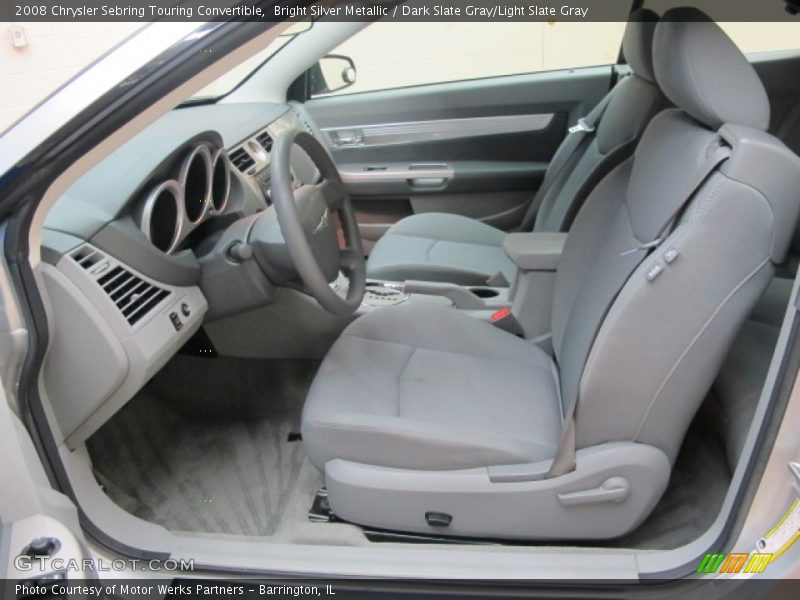  2008 Sebring Touring Convertible Dark Slate Gray/Light Slate Gray Interior
