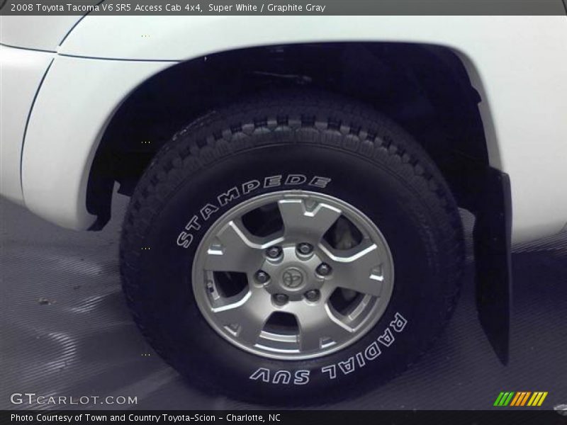 Super White / Graphite Gray 2008 Toyota Tacoma V6 SR5 Access Cab 4x4