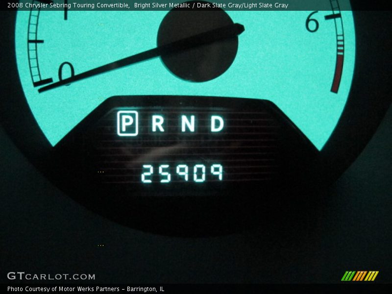 Bright Silver Metallic / Dark Slate Gray/Light Slate Gray 2008 Chrysler Sebring Touring Convertible