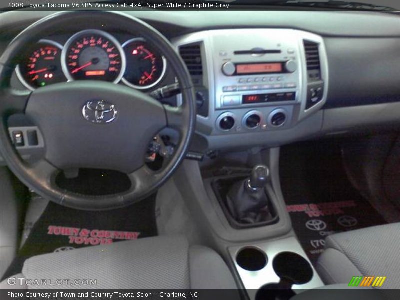 Super White / Graphite Gray 2008 Toyota Tacoma V6 SR5 Access Cab 4x4