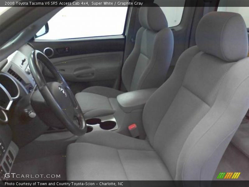 Super White / Graphite Gray 2008 Toyota Tacoma V6 SR5 Access Cab 4x4
