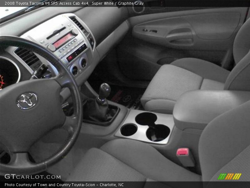 Super White / Graphite Gray 2008 Toyota Tacoma V6 SR5 Access Cab 4x4