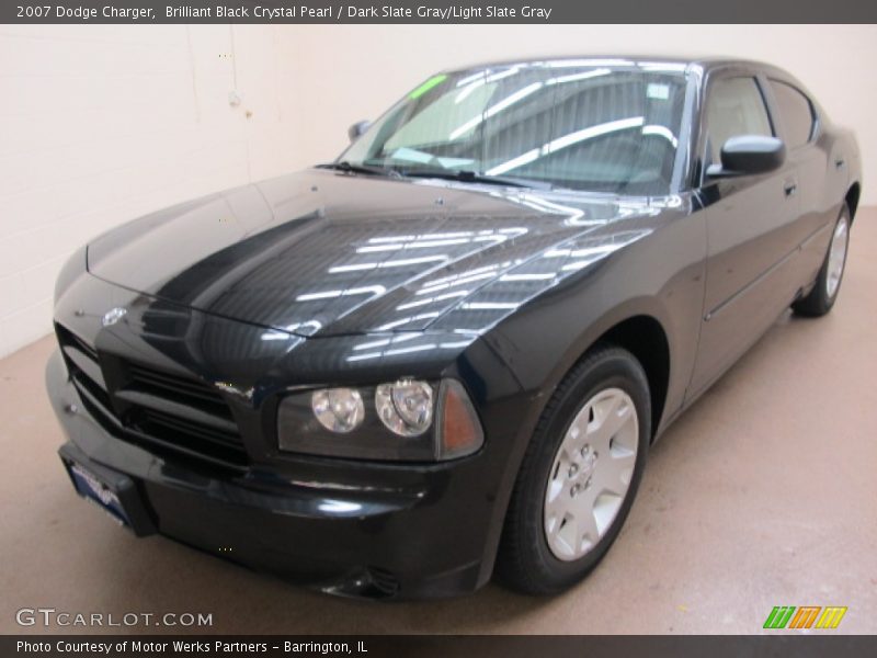Brilliant Black Crystal Pearl / Dark Slate Gray/Light Slate Gray 2007 Dodge Charger