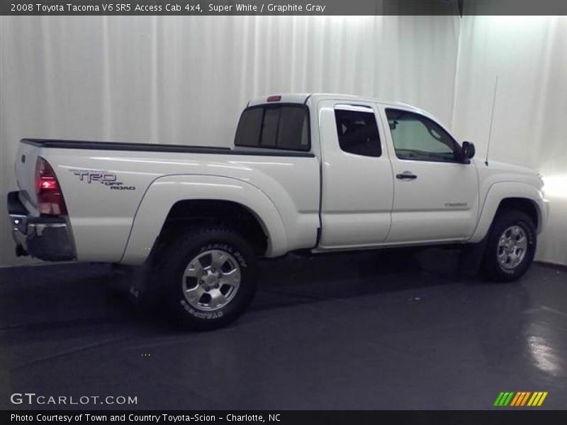Super White / Graphite Gray 2008 Toyota Tacoma V6 SR5 Access Cab 4x4
