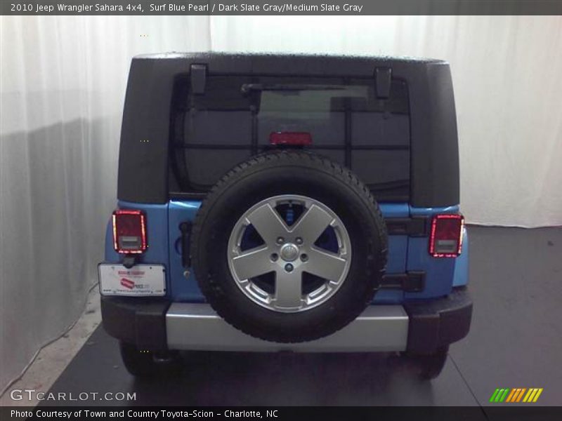 Surf Blue Pearl / Dark Slate Gray/Medium Slate Gray 2010 Jeep Wrangler Sahara 4x4