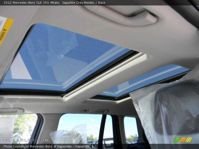 Sapphire Grey Metallic / Black 2012 Mercedes-Benz GLK 350 4Matic