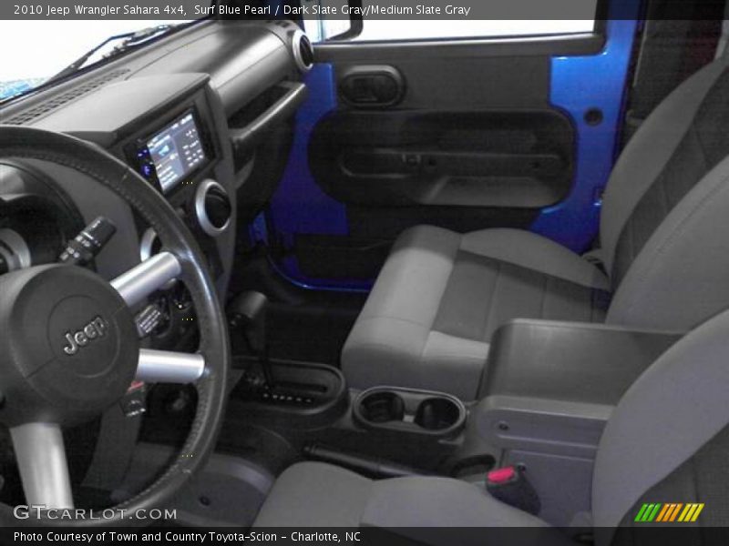Surf Blue Pearl / Dark Slate Gray/Medium Slate Gray 2010 Jeep Wrangler Sahara 4x4