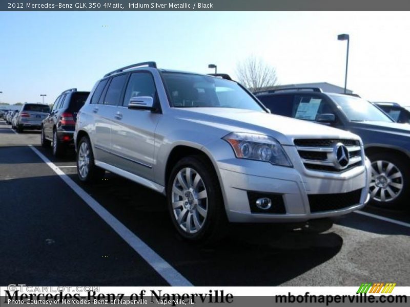 Iridium Silver Metallic / Black 2012 Mercedes-Benz GLK 350 4Matic