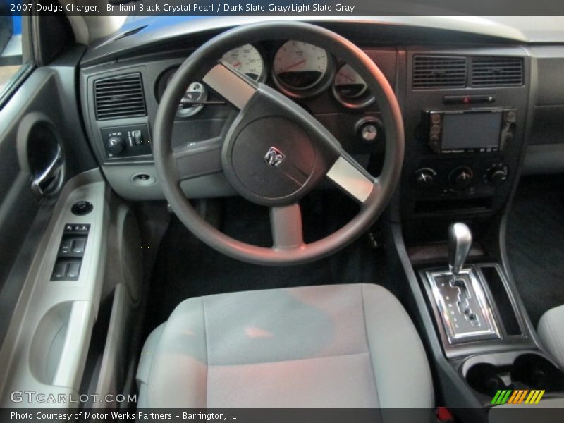 Brilliant Black Crystal Pearl / Dark Slate Gray/Light Slate Gray 2007 Dodge Charger