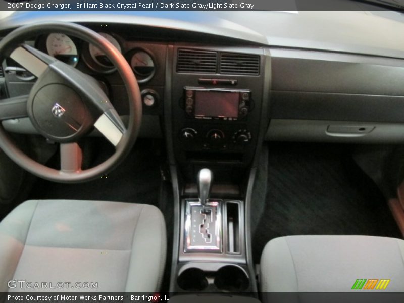 Brilliant Black Crystal Pearl / Dark Slate Gray/Light Slate Gray 2007 Dodge Charger