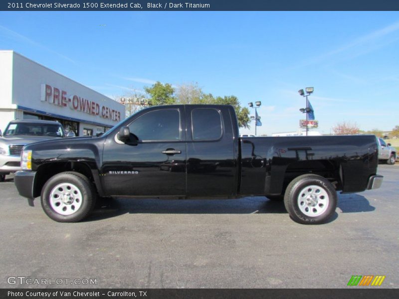 Black / Dark Titanium 2011 Chevrolet Silverado 1500 Extended Cab